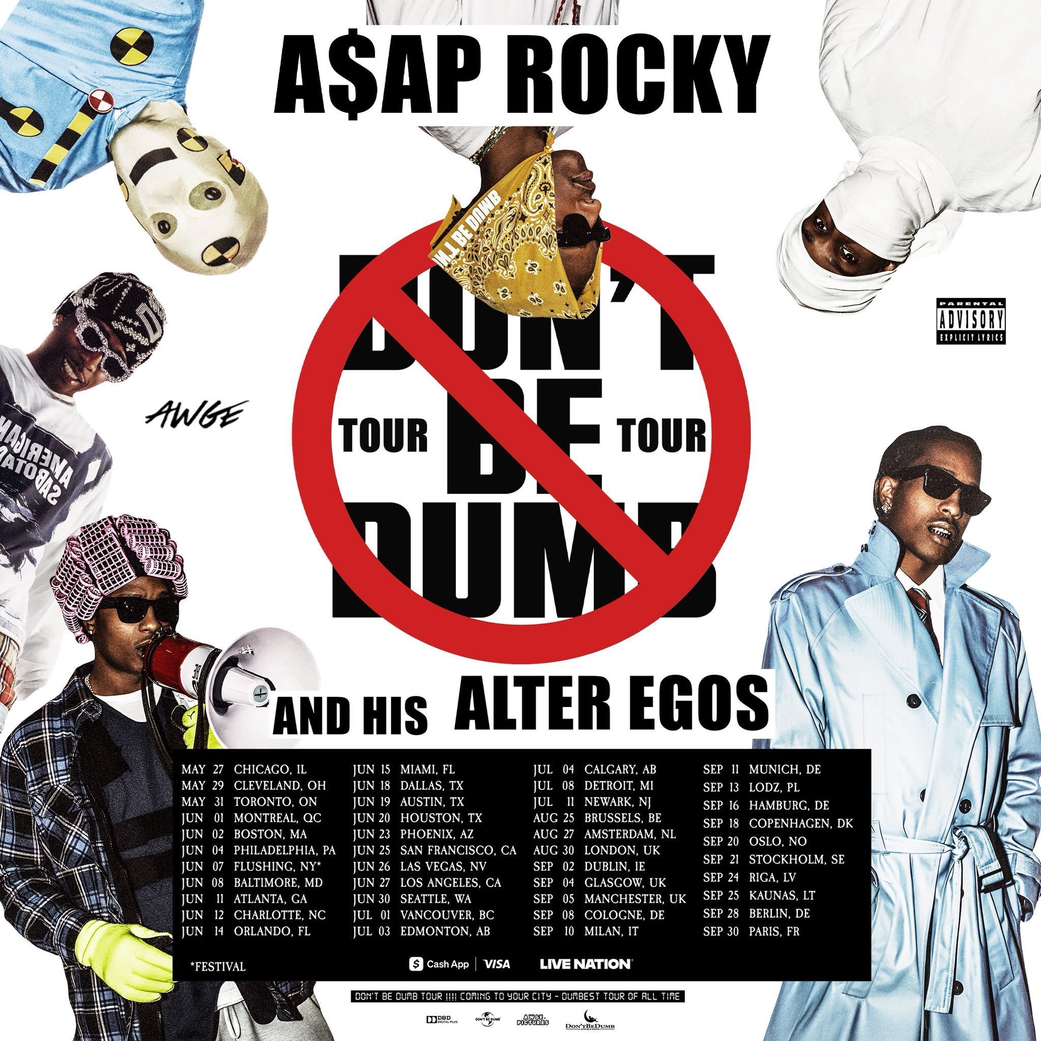 ASAP Rocky Announces Don’t Be Dumb Tour: Presale Dates, Password & On-Sale Info