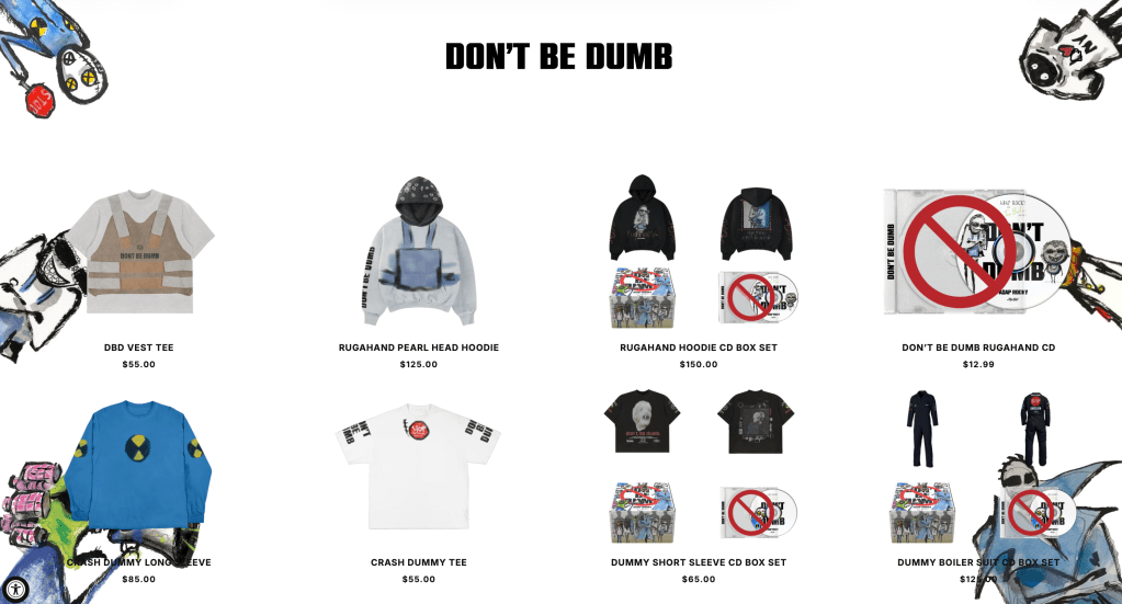 ASAP Rocky Releases 5th Wave of Don't Be Dumb Merch Featuring New