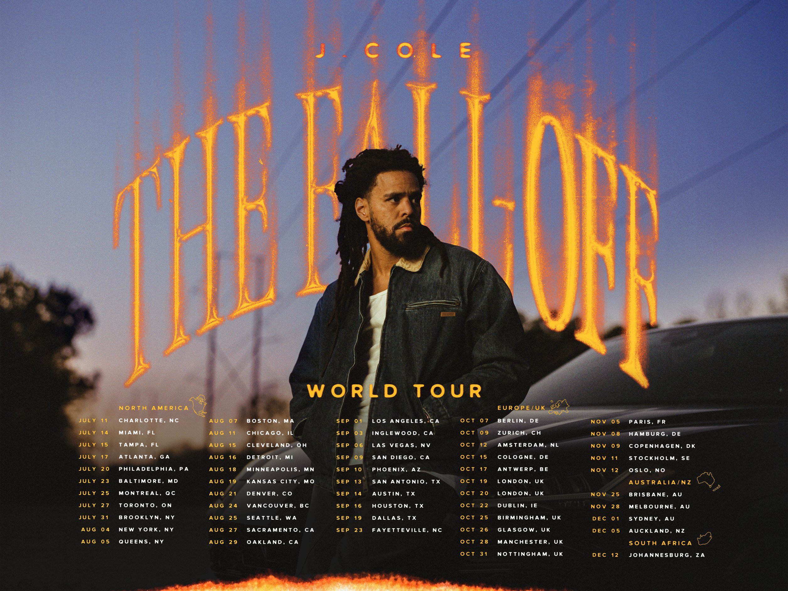 J. Cole’s The Fall Off Tour Announced — Full Cities & Dates Revealed