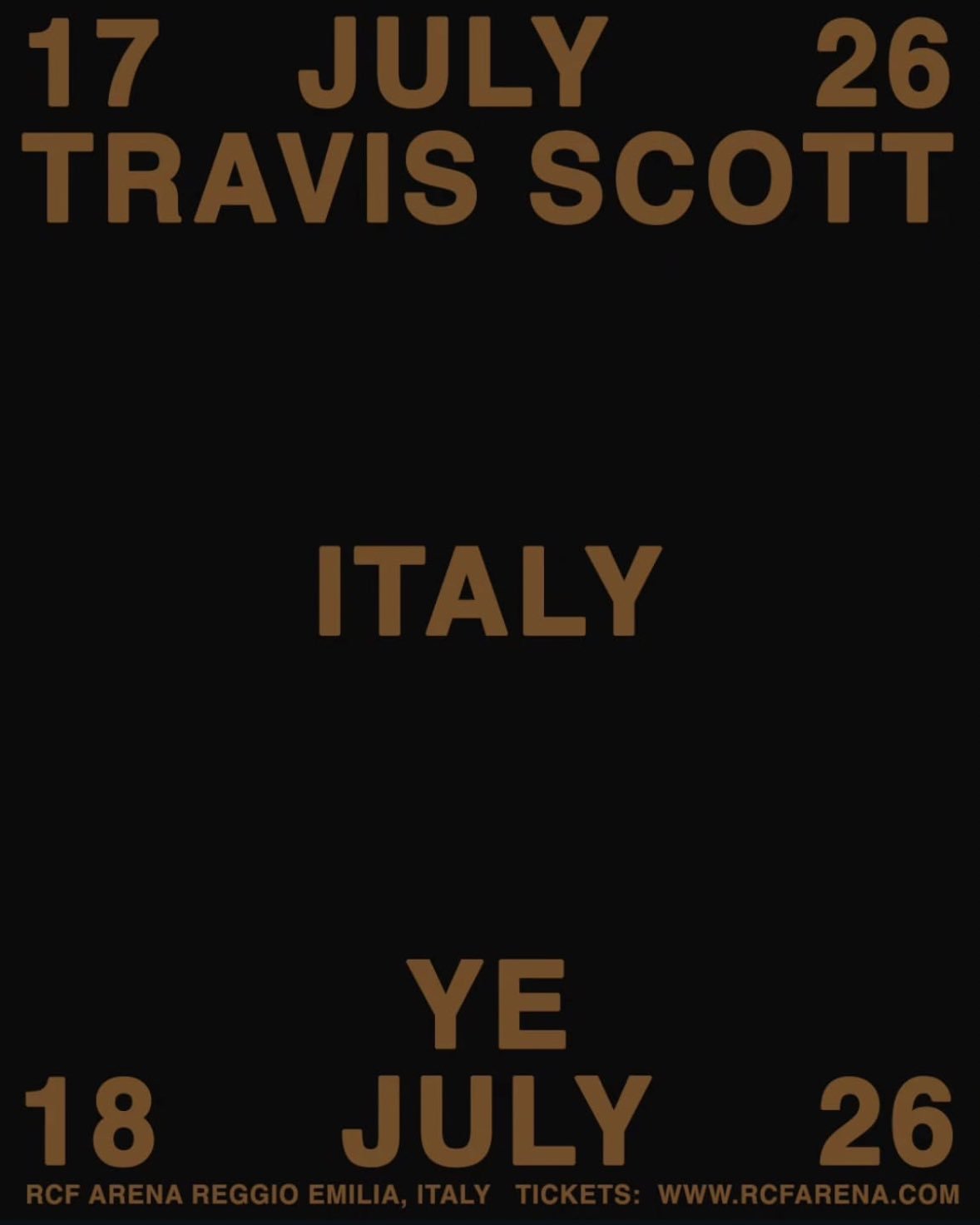 Ye & Travis Scott Headlining Hellwatt Festival Italy 2026
