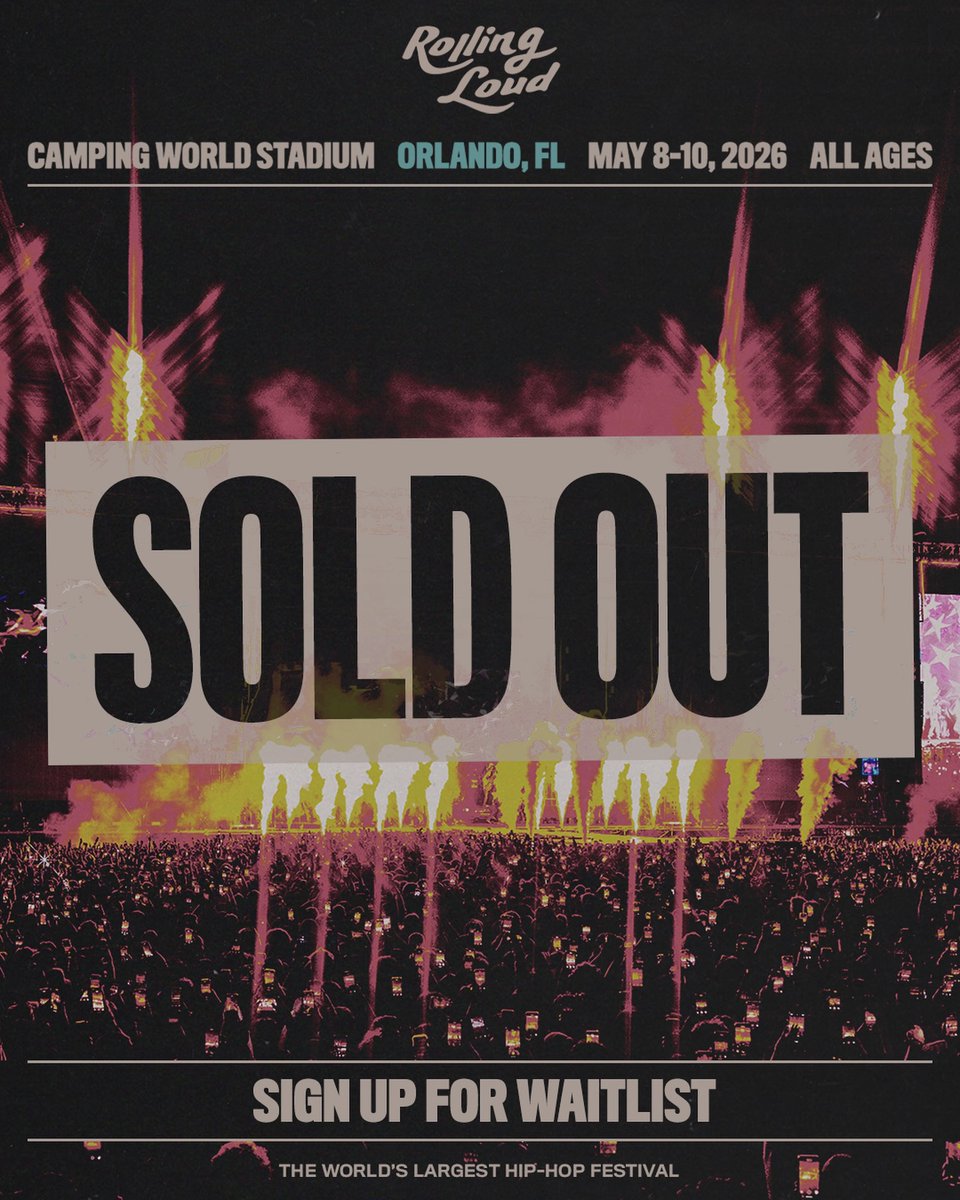 Rolling Loud Orlando Tickets Sold Out — Waitlist Now Open