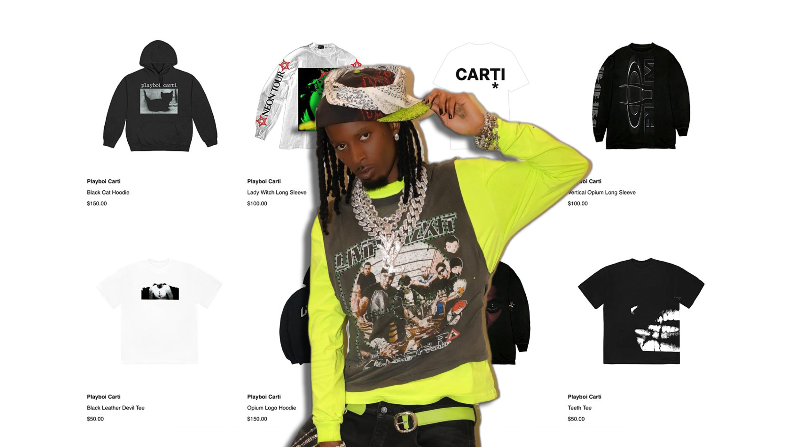 Playboi Carti Brings Back Neon Tour and Whole Lotta Red Merch